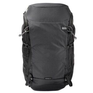 REI Co-op Ruckpack 40L Backpack Women's Travel Carry-On Pack Black with Rainfly